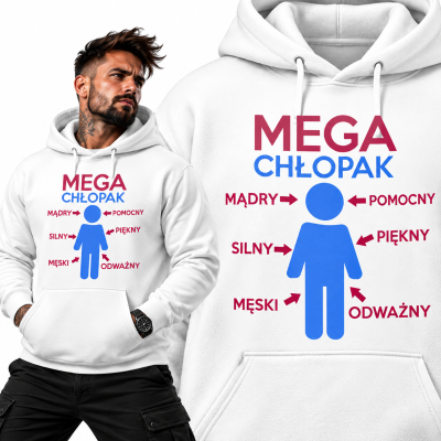 BLUZA Z KAPTUREM MEGA CHŁOPAK